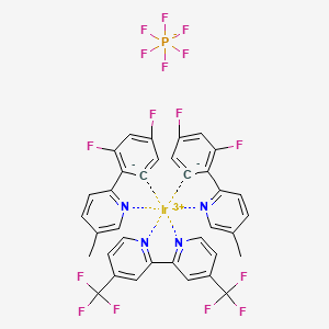 2-(2,4-difluorobenzene-6-id-1-yl)-5-methylpyridine;iridium(3+);4-(trifluoromethyl)-2-[4-(trifluoromethyl)pyridin-2-yl]pyridine;hexafluorophosphate