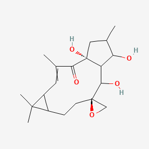 (1'R,2R)-1',11',13'-trihydroxy-3',6',6',14'-tetramethylspiro[oxirane-2,10'-tricyclo[10.3.0.05,7]pentadec-3-ene]-2'-one