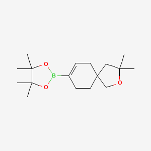 2-(3,3-Dimethyl-2-oxaspiro[4.5]dec-7-en-8-yl)-4,4,5,5-tetramethyl-1,3,2-dioxaborolane