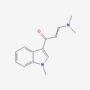 molecular formula C14H16N2O B14787126 3-(Dimethylamino)-1-(1-methylindol-3-yl)prop-2-en-1-one 