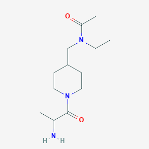 N-[[1-(2-aminopropanoyl)piperidin-4-yl]methyl]-N-ethylacetamide