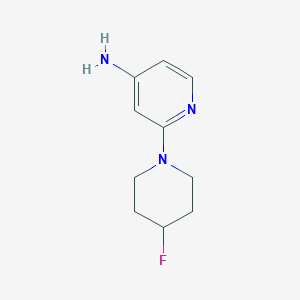 2-(4-Fluoropiperidin-1-yl)pyridin-4-amine