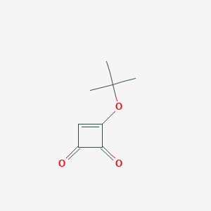 molecular formula C8H10O3 B14787180 3-Cyclobutene-1,2-dione, 3-(1,1-dimethylethoxy)- 