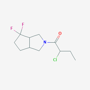 molecular formula C11H16ClF2NO B1478719 2-氯-1-(4,4-二氟六氢环戊[c]吡咯-2(1H)-基)丁-1-酮 CAS No. 2098039-19-9