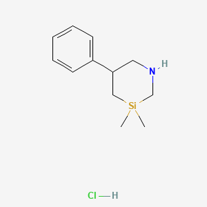 3,3-Dimethyl-5-phenyl-1,3-azasilinane hydrochloride