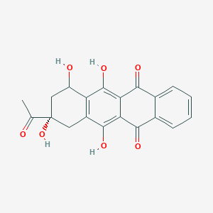 molecular formula C20H16O7 B14787211 (9S)-9-acetyl-6,7,9,11-tetrahydroxy-8,10-dihydro-7H-tetracene-5,12-dione 