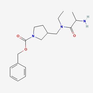 Benzyl 3-[[2-aminopropanoyl(ethyl)amino]methyl]pyrrolidine-1-carboxylate