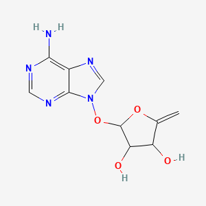 2-(6-Aminopurin-9-yl)oxy-5-methylideneoxolane-3,4-diol