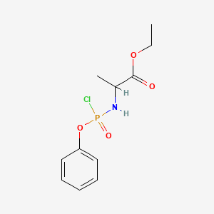 Ethyl 2-[[chloro(phenoxy)phosphoryl]amino]propanoate