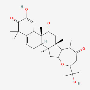 (2S,11R,14R)-17-hydroxy-6-(2-hydroxypropan-2-yl)-2,9,11,14,19,19-hexamethyl-5-oxapentacyclo[12.8.0.02,11.04,10.015,20]docosa-16,20-diene-8,13,18-trione