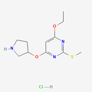 (R)-4-Ethoxy-2-(methylthio)-6-(pyrrolidin-3-yloxy)pyrimidine hydrochloride