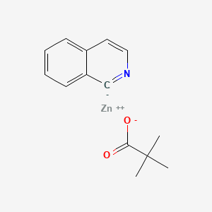 zinc;2,2-dimethylpropanoate;1H-isoquinolin-1-ide