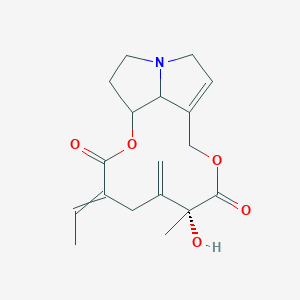 (7R)-4-ethylidene-7-hydroxy-7-methyl-6-methylidene-2,9-dioxa-14-azatricyclo[9.5.1.014,17]heptadec-11-ene-3,8-dione