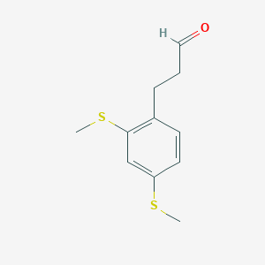 (2,4-Bis(methylthio)phenyl)propanal