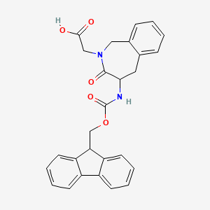 2-[4-(9H-fluoren-9-ylmethoxycarbonylamino)-3-oxo-4,5-dihydro-1H-2-benzazepin-2-yl]acetic acid