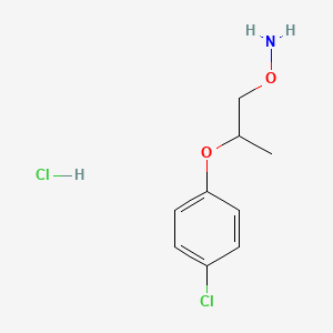 molecular formula C9H13Cl2NO2 B14787478 (R)-O-(2-(4-Chlorophenoxy)propyl)hydroxylamine hydrochloride 