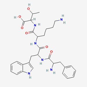 (2S,3R)-2-[(2S)-6-Amino-2-[(2S)-2-[(2S)-2-amino-3-phenylpropanamido]-3-(1H-indol-3-YL)propanamido]hexanamido]-3-hydroxybutanoic acid