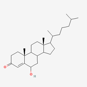 (10R,13R)-6-hydroxy-10,13-dimethyl-17-(6-methylheptan-2-yl)-1,2,6,7,8,9,11,12,14,15,16,17-dodecahydrocyclopenta[a]phenanthren-3-one