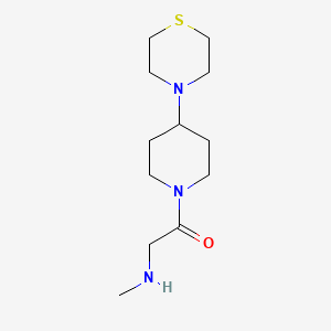 molecular formula C12H23N3OS B1478752 2-(Methylamino)-1-(4-thiomorpholinopiperidin-1-yl)ethan-1-one CAS No. 2098038-30-1