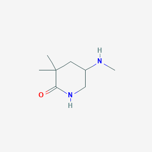 3,3-Dimethyl-5-(methylamino)piperidin-2-one