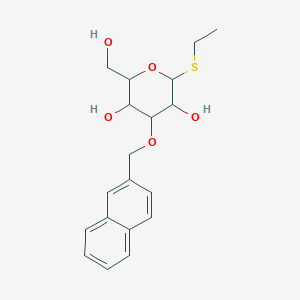 molecular formula C19H24O5S B14787618 Ethyl 3-O-(2-naphthyl)methyl-1-thio-beta-D-glucopyranoside 