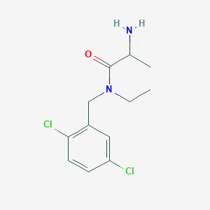 2-amino-N-[(2,5-dichlorophenyl)methyl]-N-ethylpropanamide