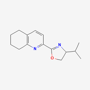 molecular formula C15H20N2O B14787790 4-Isopropyl-2-(5,6,7,8-tetrahydroquinolin-2-yl)-4,5-dihydrooxazole 