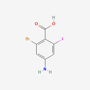 4-Amino-2-bromo-6-iodobenzoic acid