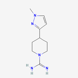 4-(1-methyl-1H-pyrazol-3-yl)piperidine-1-carboximidamide