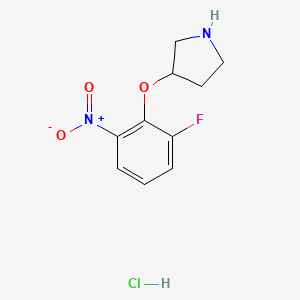 3-(2-Fluoro-6-nitrophenoxy)pyrrolidine;hydrochloride