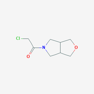 molecular formula C8H12ClNO2 B1478791 2-chloro-1-(tetrahydro-1H-furo[3,4-c]pyrrol-5(3H)-yl)ethan-1-one CAS No. 2098014-80-1