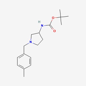 molecular formula C17H26N2O2 B14787935 (S)-tert-Butyl (1-(4-methylbenzyl)pyrrolidin-3-yl)carbamate 