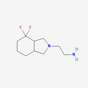 molecular formula C10H18F2N2 B1478794 2-(4,4-difluorooctahydro-2H-isoindol-2-yl)ethan-1-amine CAS No. 2097953-79-0