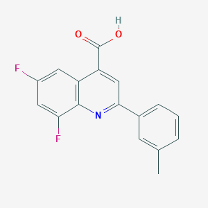 molecular formula C17H11F2NO2 B14787996 6,8-Difluoro-2-(m-tolyl)quinoline-4-carboxylic acid 