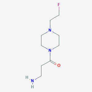 molecular formula C9H18FN3O B1478808 3-Amino-1-(4-(2-fluoroethyl)piperazin-1-yl)propan-1-one CAS No. 2007578-34-7