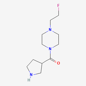 molecular formula C11H20FN3O B1478817 (4-(2-Fluoroethyl)piperazin-1-yl)(pyrrolidin-3-yl)methanone CAS No. 2028576-53-4