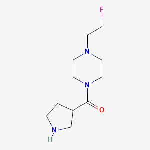 molecular formula C11H20FN3O B1478817 (4-(2-Fluoroéthyl)pipérazin-1-yl)(pyrrolidin-3-yl)méthanone CAS No. 2028576-53-4