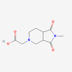molecular formula C10H14N2O4 B1478822 2-(2-methyl-1,3-dioxooctahydro-5H-pyrrolo[3,4-c]pyridin-5-yl)acetic acid CAS No. 2098130-42-6