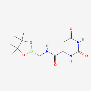 2,4-dioxo-N-[(4,4,5,5-tetramethyl-1,3,2-dioxaborolan-2-yl)methyl]-1H-pyrimidine-6-carboxamide