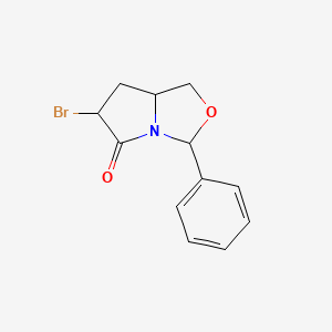 (3R,6R,7aS)-6-Bromo-3-phenyltetrahydro-3H,5H-pyrrolo[1,2-c]oxazol-5-one