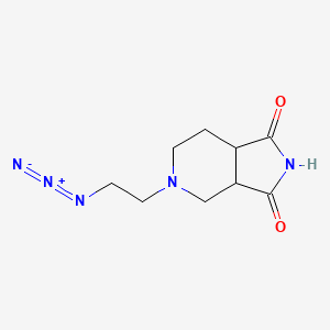 molecular formula C9H13N5O2 B1478828 5-(2-azidoethyl)hexahydro-1H-pyrrolo[3,4-c]pyridine-1,3(2H)-dione CAS No. 2097956-69-7