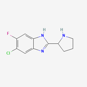 (S)-5-Chloro-6-fluoro-2-pyrrolidin-2-YL-1H-benzoimidazole