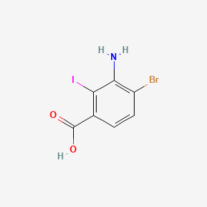 3-Amino-4-bromo-2-iodobenzoic acid