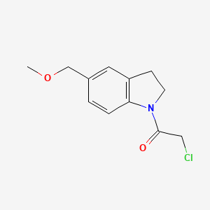 molecular formula C12H14ClNO2 B1478834 2-Chloro-1-(5-(methoxymethyl)indolin-1-yl)ethan-1-one CAS No. 2090294-02-1
