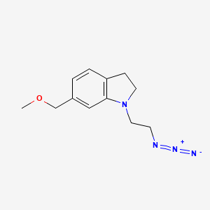molecular formula C12H16N4O B1478837 1-(2-叠氮乙基)-6-(甲氧甲基)吲哚啉 CAS No. 2098004-68-1