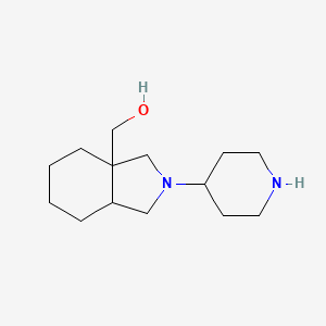 molecular formula C14H26N2O B1478838 (2-(piperidin-4-yl)octahydro-3aH-isoindol-3a-yl)methanol CAS No. 2098067-45-7