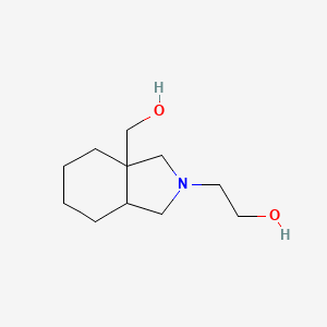 molecular formula C11H21NO2 B1478839 2-(3a-(hydroxymethyl)octahydro-2H-isoindol-2-yl)ethan-1-ol CAS No. 2098048-54-3