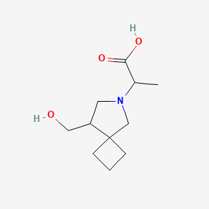molecular formula C11H19NO3 B1478841 2-(8-(Hydroxymethyl)-6-azaspiro[3.4]octan-6-yl)propanoic acid CAS No. 2097946-66-0
