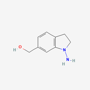 molecular formula C9H12N2O B1478845 (1-Aminoindolin-6-yl)methanol CAS No. 2097985-37-8