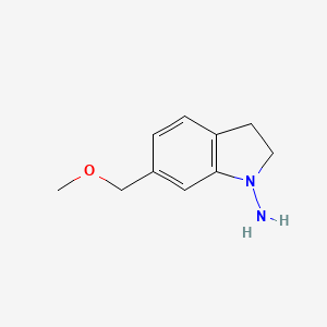 6-(Methoxymethyl)indolin-1-amine